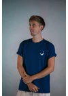Kék hímzett póló (140)