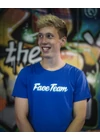 Kék Original Face Team póló