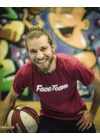 Bordó Original Face Team póló