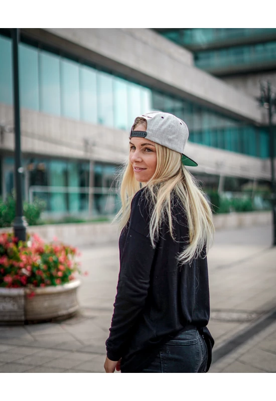 BuDUNKpest Classic Snapback szürke/fekete