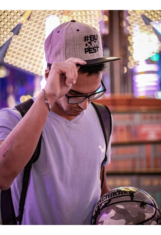 BuDUNKpest Classic Snapback szürke/fekete