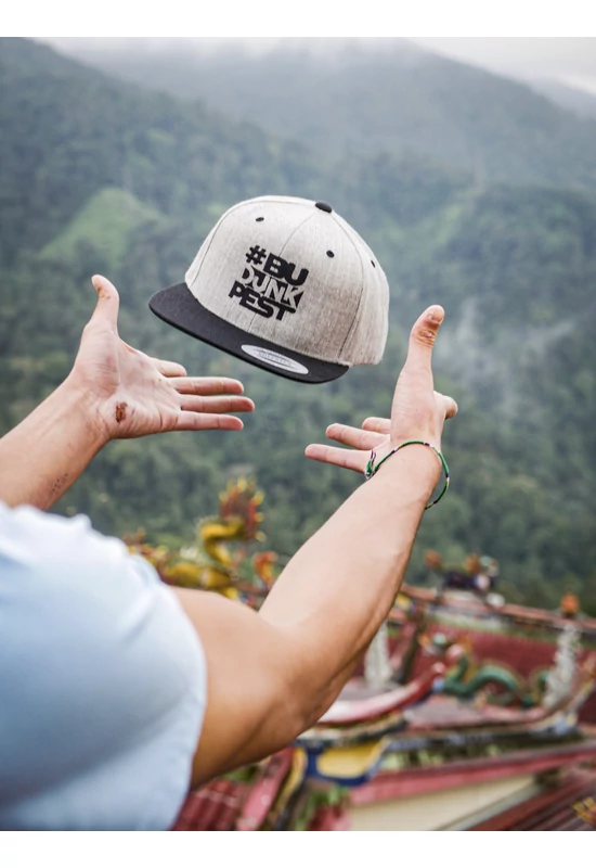 BuDUNKpest Classic Snapback szürke/fekete
