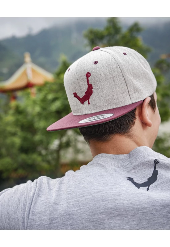 Face Team Classic Snapback szürke/gesztenyebarna