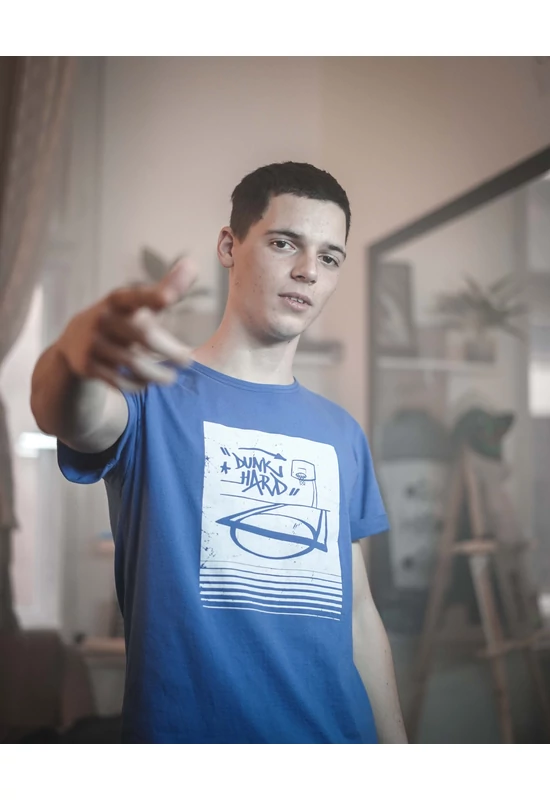 Kék Dunk Hard póló