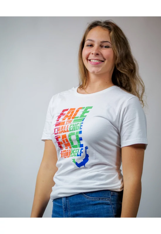 Fehér Face Team póló (XL)